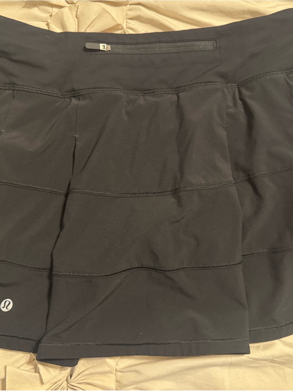 lululemon athletica Black Circle Skirt with Zip Pocket